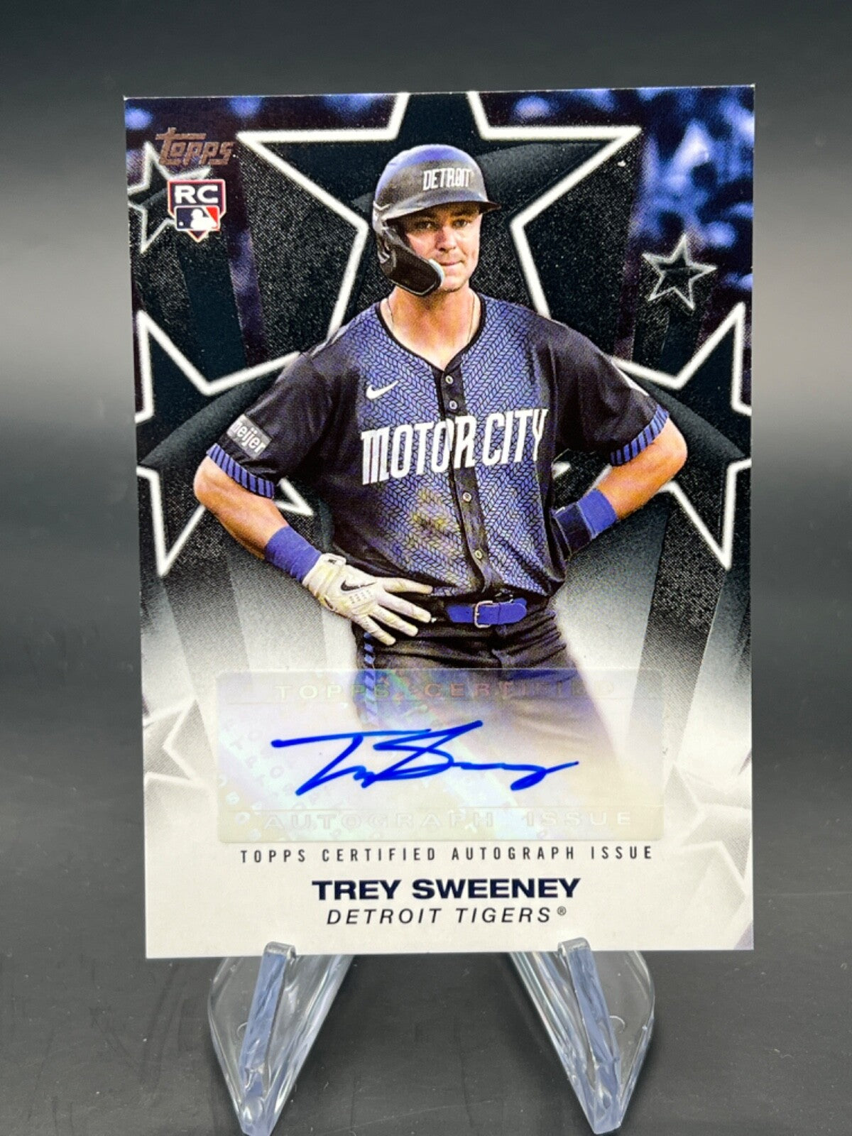 2025 Topps Series 1 Trey Sweeney /10 Rookie Auto #BSA-TRE WC