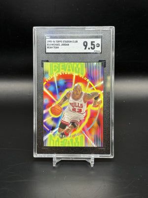 1995-96 Topps Stadium Club Michael Jordan Beam Team #14 SGC 9.5 WC
