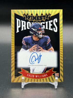 2024 Topps Finest Caleb Williams Finest Prodigies On Card Auto /25 #P-CW WC