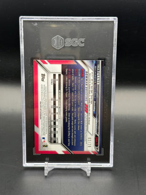 2016 Bowman Chrome Trea Turner National Refractor Auto /29 SGC 9.5 #BNA-TT WC
