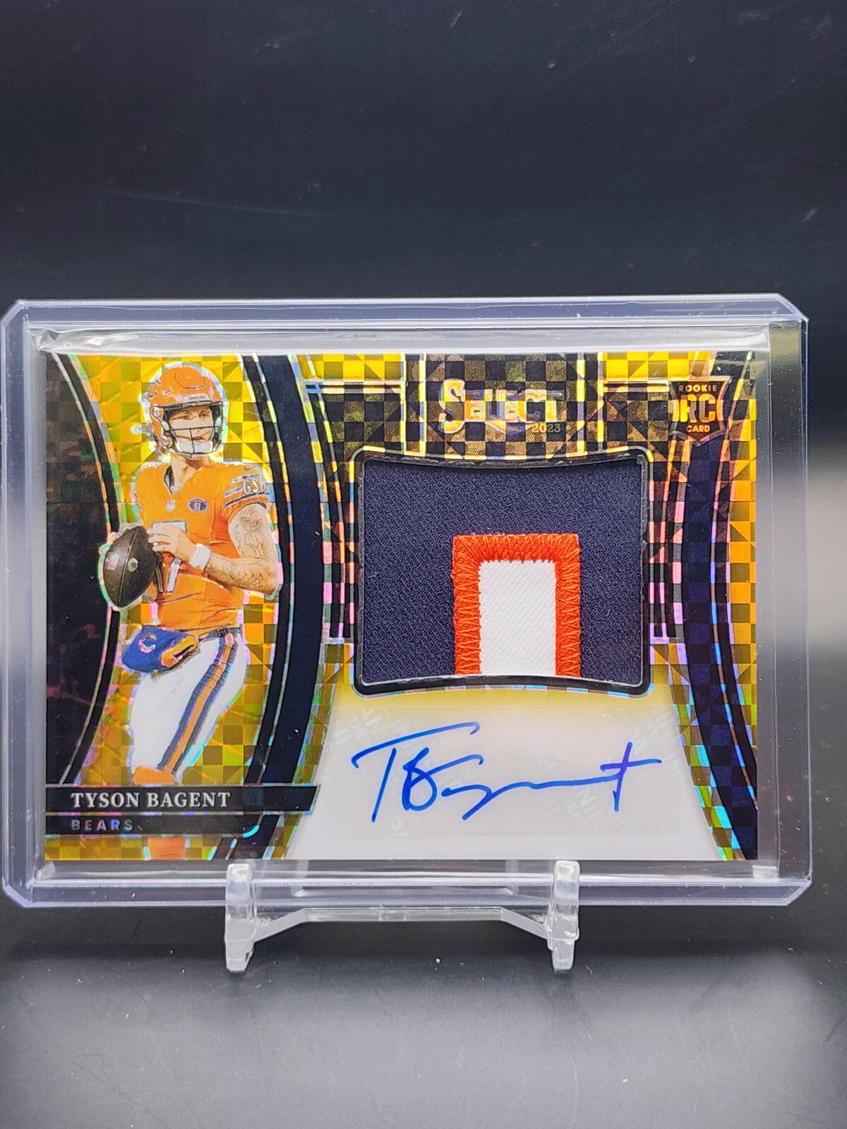 2023 Panini Select Tyson Bagnet Gold RPA /10 RC #JRS-TBA Rookie Patch Auto - WC