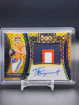 2023 Panini Select Tyson Bagnet Gold RPA /10 RC #JRS-TBA Rookie Patch Auto - WC