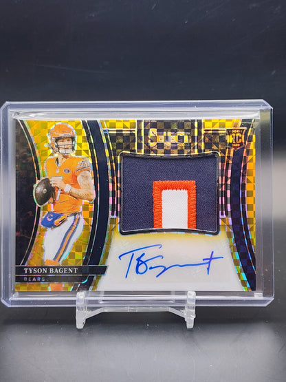 2023 Panini Select Tyson Bagnet Gold RPA /10 RC #JRS-TBA Rookie Patch Auto - WC