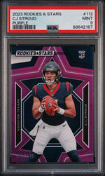 2023 Panini Rookies & Stars #112 Cj Stroud Purple PSA 9 WC
