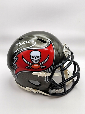2024 Fanatics Under Wraps Bucky Irving Signed Mini Helmet WC