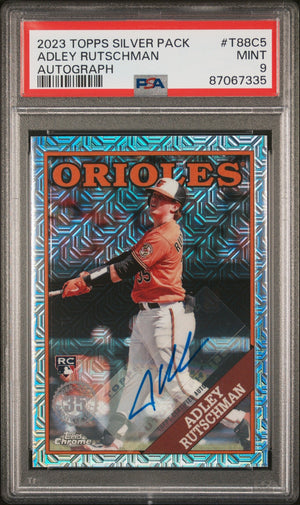 2023 Topps Silver Pack 1988 Chrome #T88C5 Adley Rutschman Rookie Auto PSA 9 PC