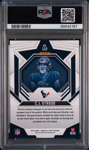 2023 Panini Rookies & Stars #112 Cj Stroud Purple PSA 9 WC