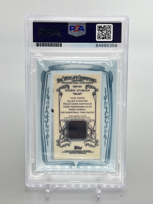 2013 Topps Allen & Ginter Mark Cuban Relic On Card Auto PSA/DNA Certified WC