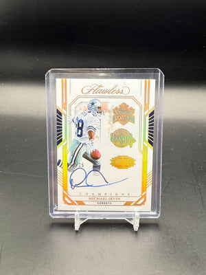 2023 Flawless Michael Irvin Super Bowl Auto /25 #3x-MIN WC