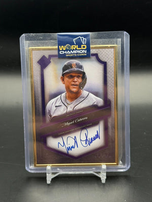 2021 Topps Miguel Cabrera Gold framed auto /10 #TCA-MC WC