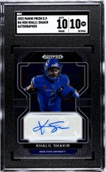 2022 Panini Prizm Draft Picks #RA-KSH Khalil Shakir Auto SGC 10 WC