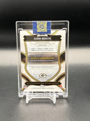 2015 Topps Supreme Aaron Rodgers Auto /10 #SA-AR WC