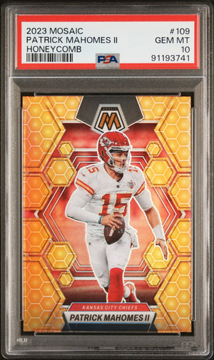 2023 Panini Mosaic #109 Patrick Mahomes II Honeycomb PSA 10 WC