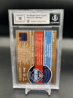 2007 Topps Hawaii Jersey Auto #PM Peyton Manning /35 BGS 9 WC