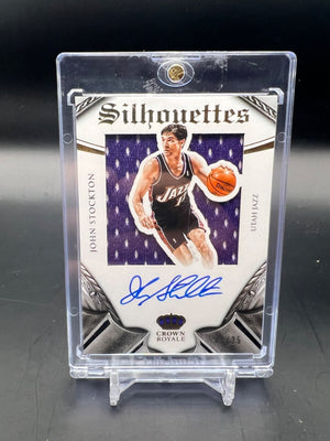 2014-15 Panini Preferred Silhouettes John Stockton 1/35 Patch Auto #238 PC