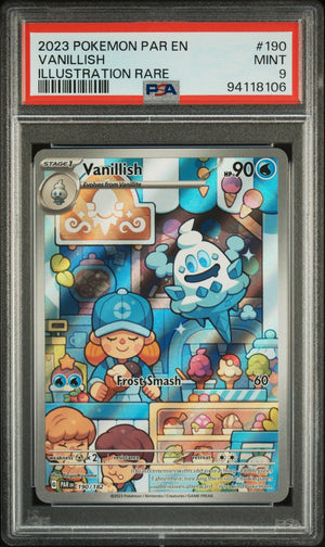 2023 Pokemon Paradox Rift #190 Vanillish Illustration Rare PSA 9 WC