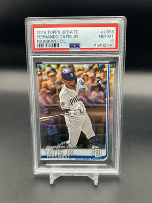2019 Topps Update #US56 Fernando Tatis Jr. Rainbow Foil Rookie PSA 8 WC