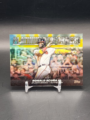 2024 Topps Series 2 Ronald Acuna Jr /50 Gold Platinum Performers SSP - WC