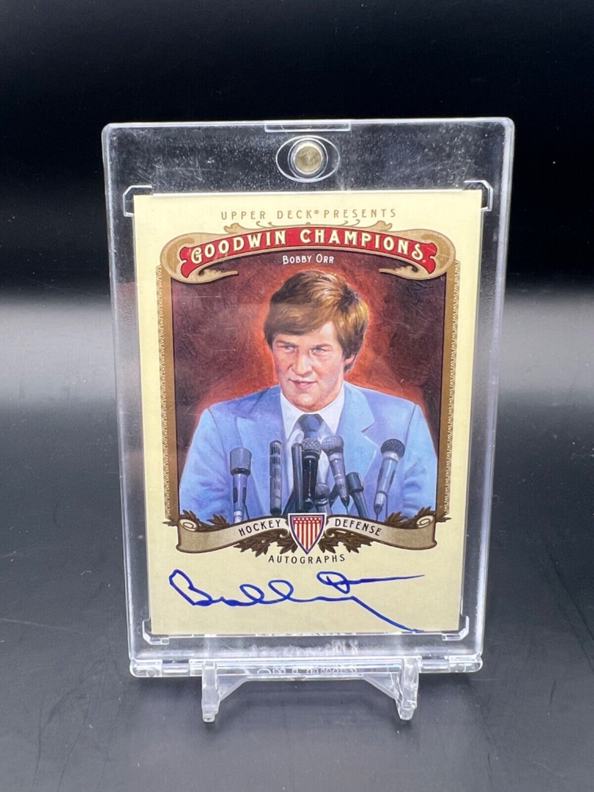 2012 Upper Deck Bobby Orr On Card Auto #A-BO WC