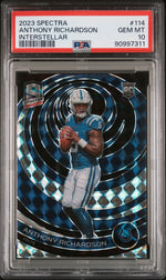 2023 Panini Spectra #114 Anthony Richardson /60 Interstellar PSA 10 WC