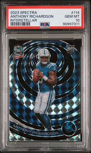 2023 Panini Spectra #114 Anthony Richardson /60 Interstellar PSA 10 WC