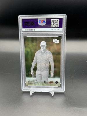 2024 Upper Deck Golf Tiger Woods Clear Cut PSA 10 #19 WC