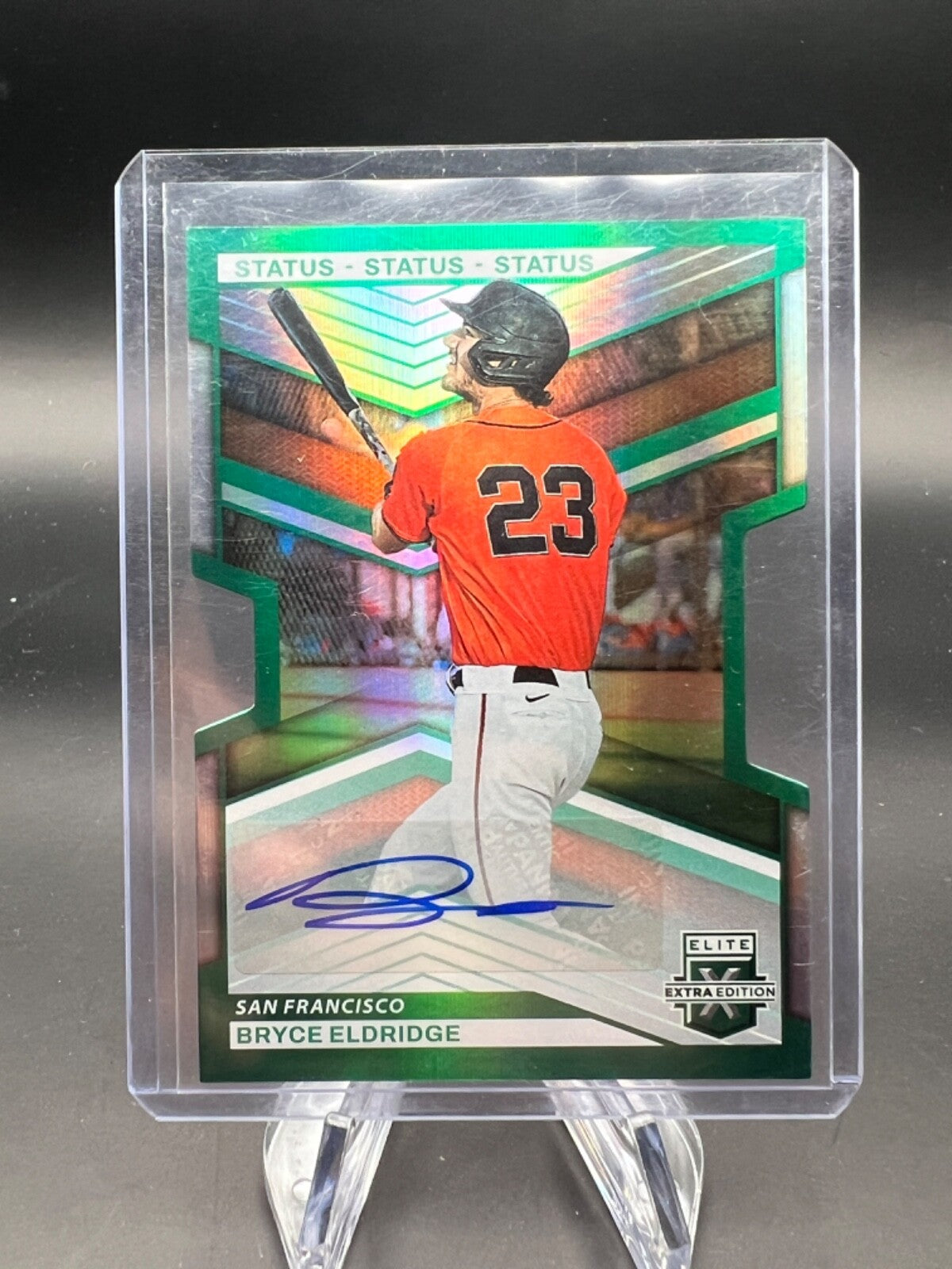 2023 Panini Elite Extra Edition Bryce Eldridge #13 Green /23 Auto WC