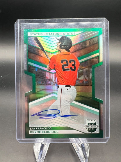 2023 Panini Elite Extra Edition Bryce Eldridge #13 Green /23 Auto WC