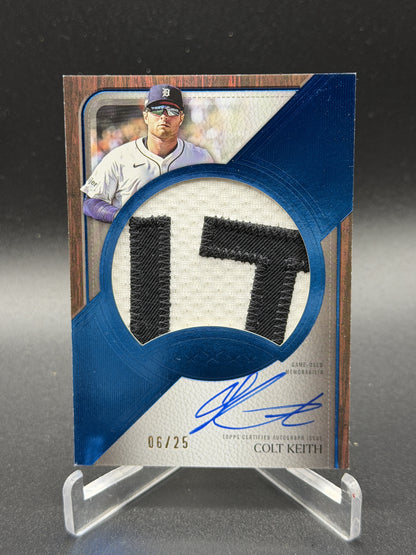 2025 Topps Five Star #JPA-CK Colt Keith Autographed Jumbo Prime Blue #/25