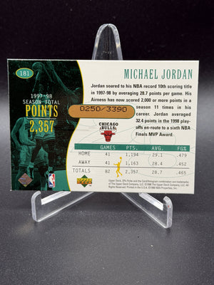 1998-99 SPx Finite #181 Michael Jordan #/3390