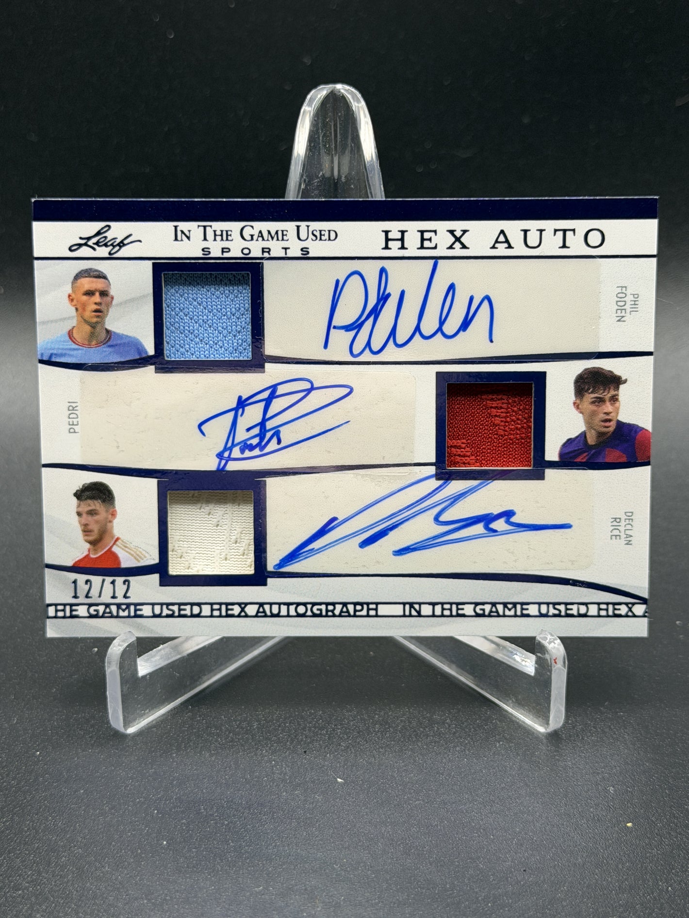 2025 Leaf In The Game Used Hex Auto Foden Pedri  Rice Gavi Endrick Camavinga /12