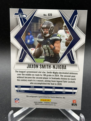 2025 Panini Phoenix #69 Jaxon Smith-Njigba Auto Lava Prizm #/49