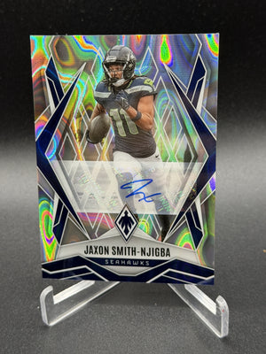 2025 Panini Phoenix #69 Jaxon Smith-Njigba Auto Lava Prizm #/49