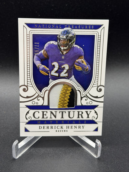 2025 Panini National Treasures #CM-DHY Derrick Henry Century Materials #/99