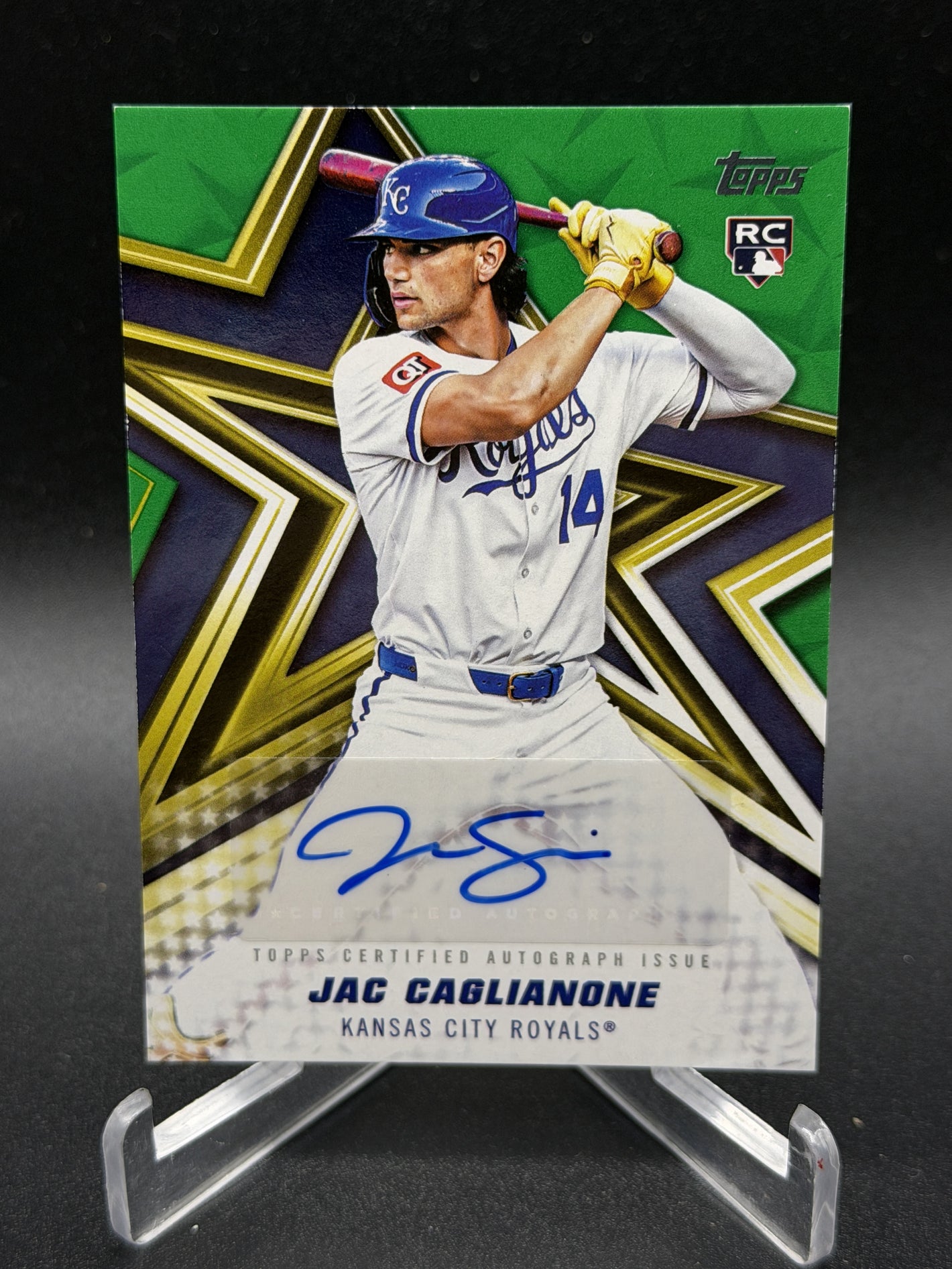 2026 Topps #BSA-JC Jac Caglianone Rookie RC Baseball Stars Auto Green /99