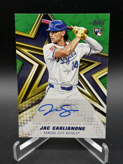 2026 Topps #BSA-JC Jac Caglianone Rookie RC Baseball Stars Auto Green /99