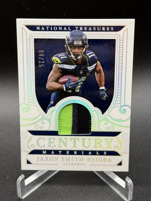 2025 National Treasures Jaxon Smith-Njigba Century Materials Holo Silver /25