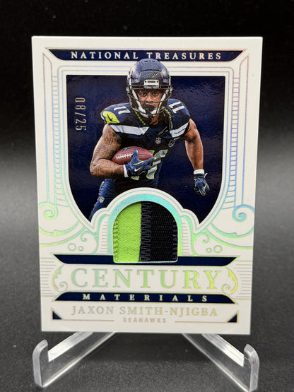 2025 National Treasures Jaxon Smith-Njigba Century Materials Holo Silver /25