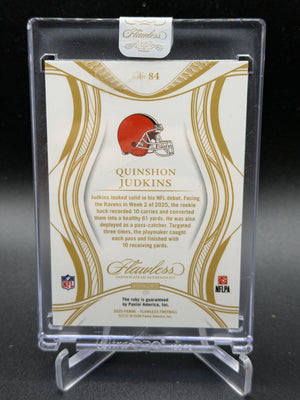 2025 Panini Flawless #84 Quinshon Judkins Ruby #/25