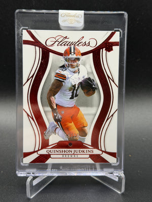 2025 Panini Flawless #84 Quinshon Judkins Ruby #/25