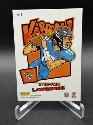 2025 Panini Absolute #6 Trevor Lawrence Kaboom! Horizontal