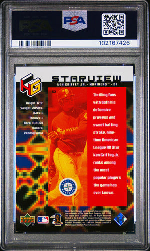 1999 Upper Deck HoloGrFX #S2 Ken Griffey Jr. StarView PSA 8