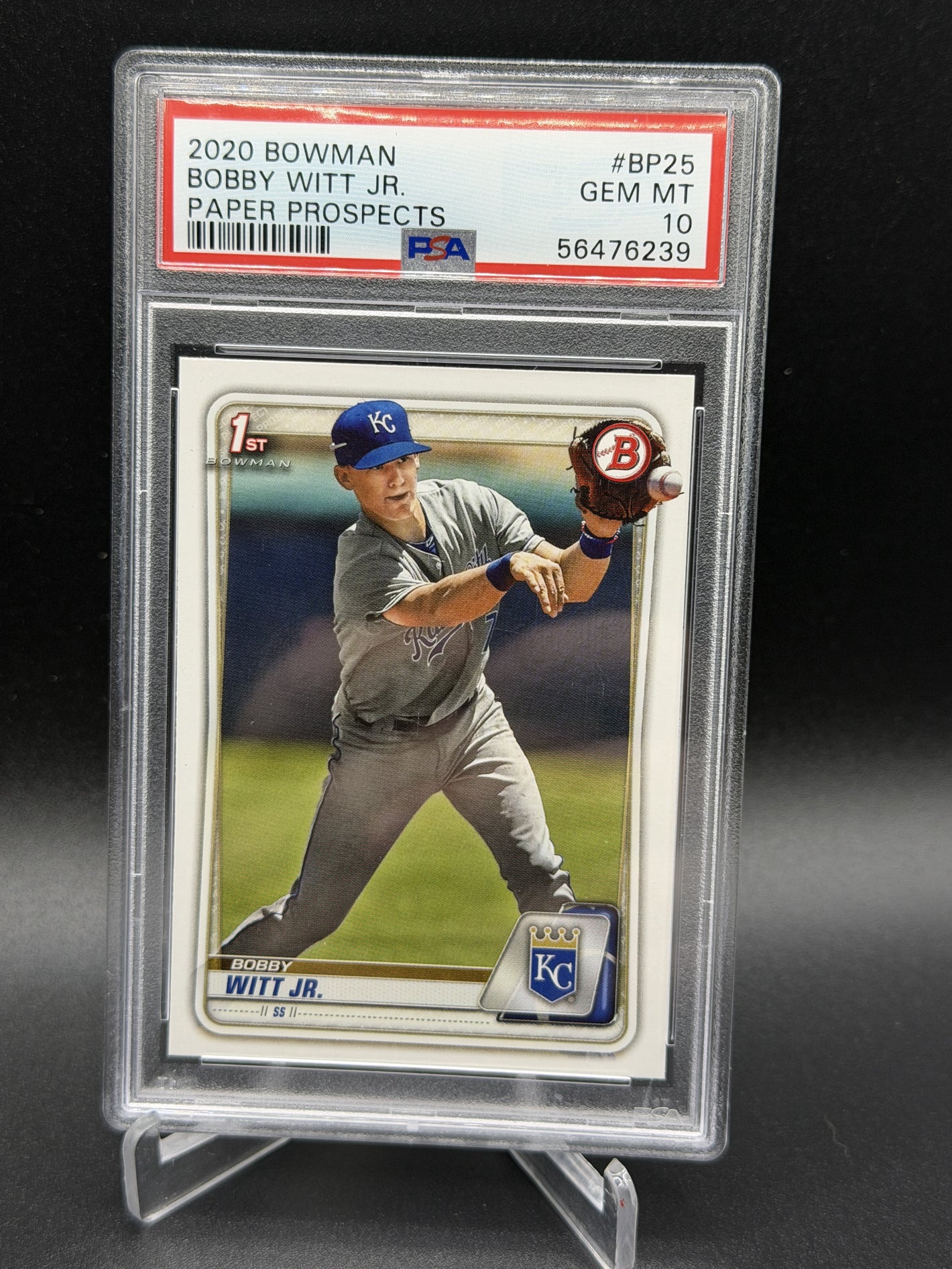 2020 Bowman #BP-25 Bobby Witt Jr. 1st Prospects PSA 10