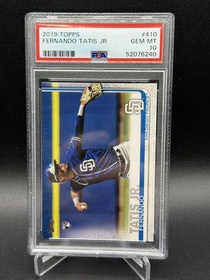 2019 Topps #410 Fernando Tatis Jr. Rookie RC PSA 10