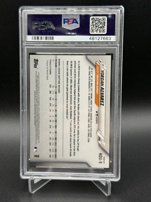 2020 Topps Houston Astros #HOU-9 Yordan Alvarez Rookie RC PSA 10