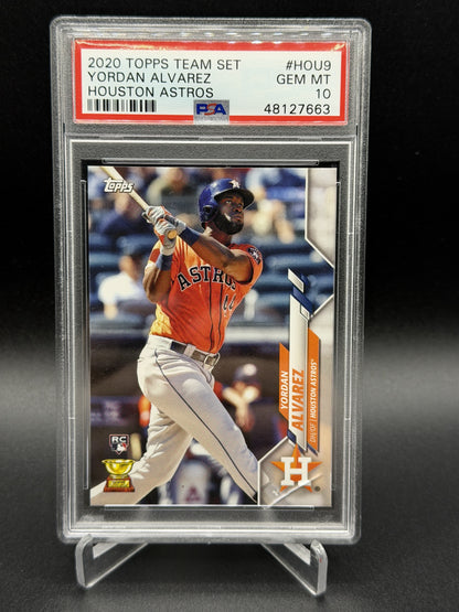 2020 Topps Houston Astros #HOU-9 Yordan Alvarez Rookie RC PSA 10