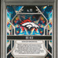 2024 Panini Prizm #11 Bo Nix Rookie RC Prizmatic Green Prizm PSA 9