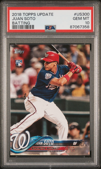 2018 Topps Update #US300 Juan Soto Rookie RC PSA 10