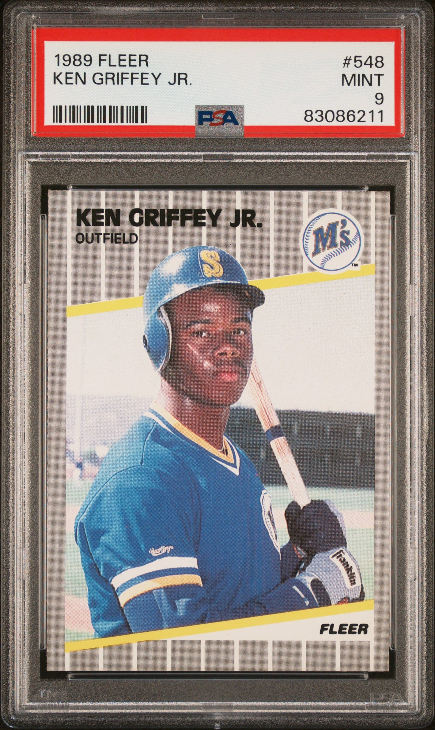 1989 Fleer #548 Ken Griffey Jr. PSA 9