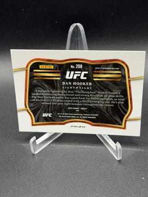 2023 Panini Select UFC #208 Dan Hooker Zebra Prizms